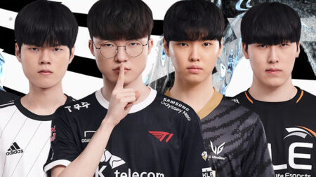 LCK Spring 2023 playoffs hopefuls Dplus KIA, T1, Gen.G, and Liiv SANDBOX