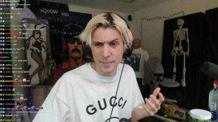 xQc reacts on Twitch stream