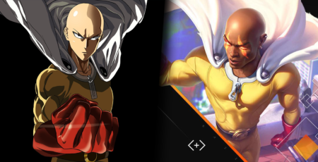 AoV hero Raz as One Punch Man's Saitama.